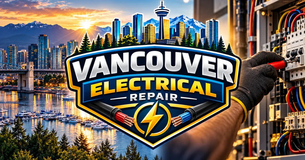 Licensed electrician working on a residential electrical panel in Metro Vancouver